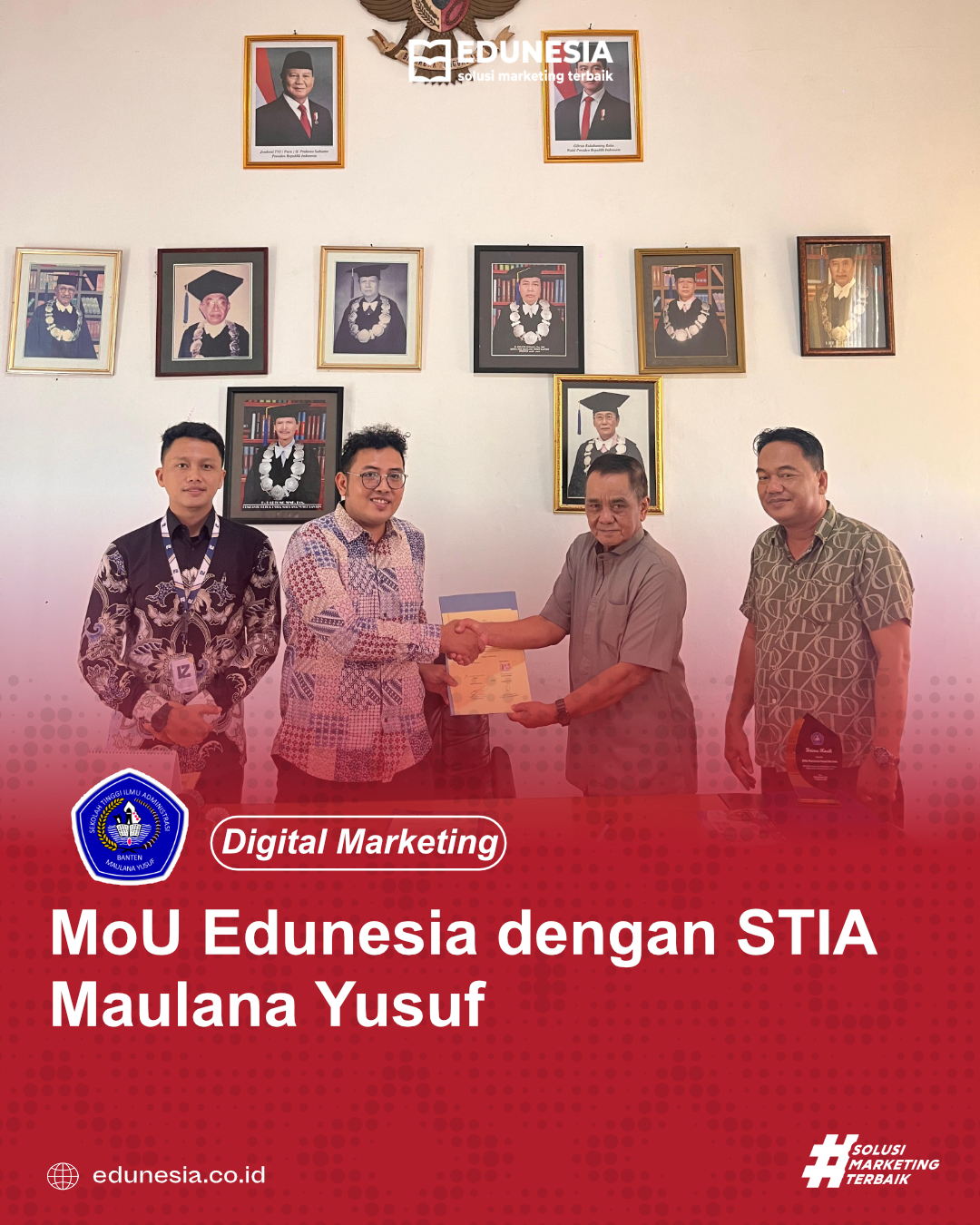 MoU Edunesia dengan STIA Maulana Yusuf Banten