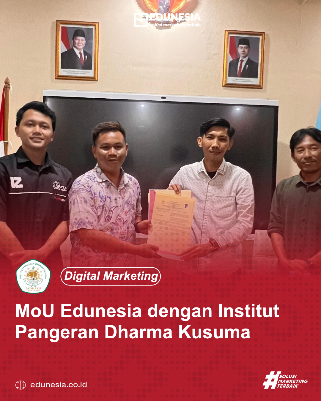 Mou Edunesia Dengan Institut Pangeran Dharma Kusuma
