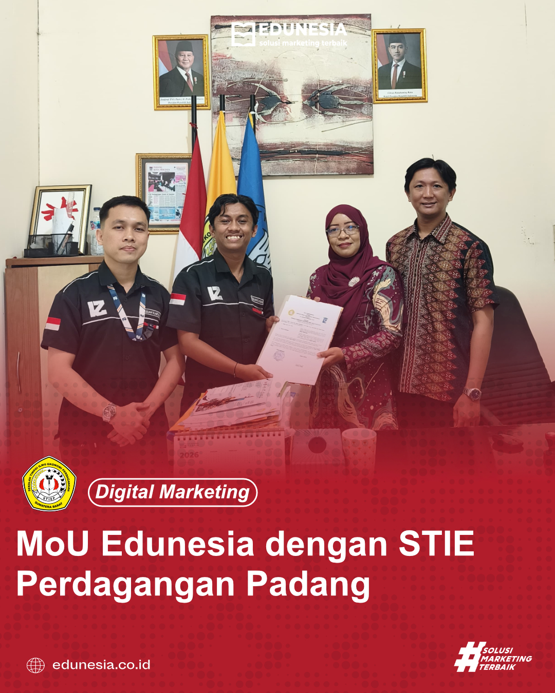 MoU Edunesia dengan STIE Perdagangan Padang